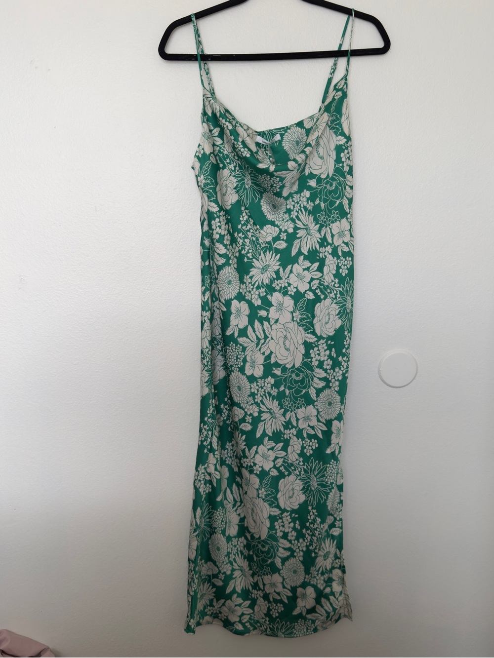 NWT Timing Green Floral Slip Dress - Women's Spaghetti Strap Dress